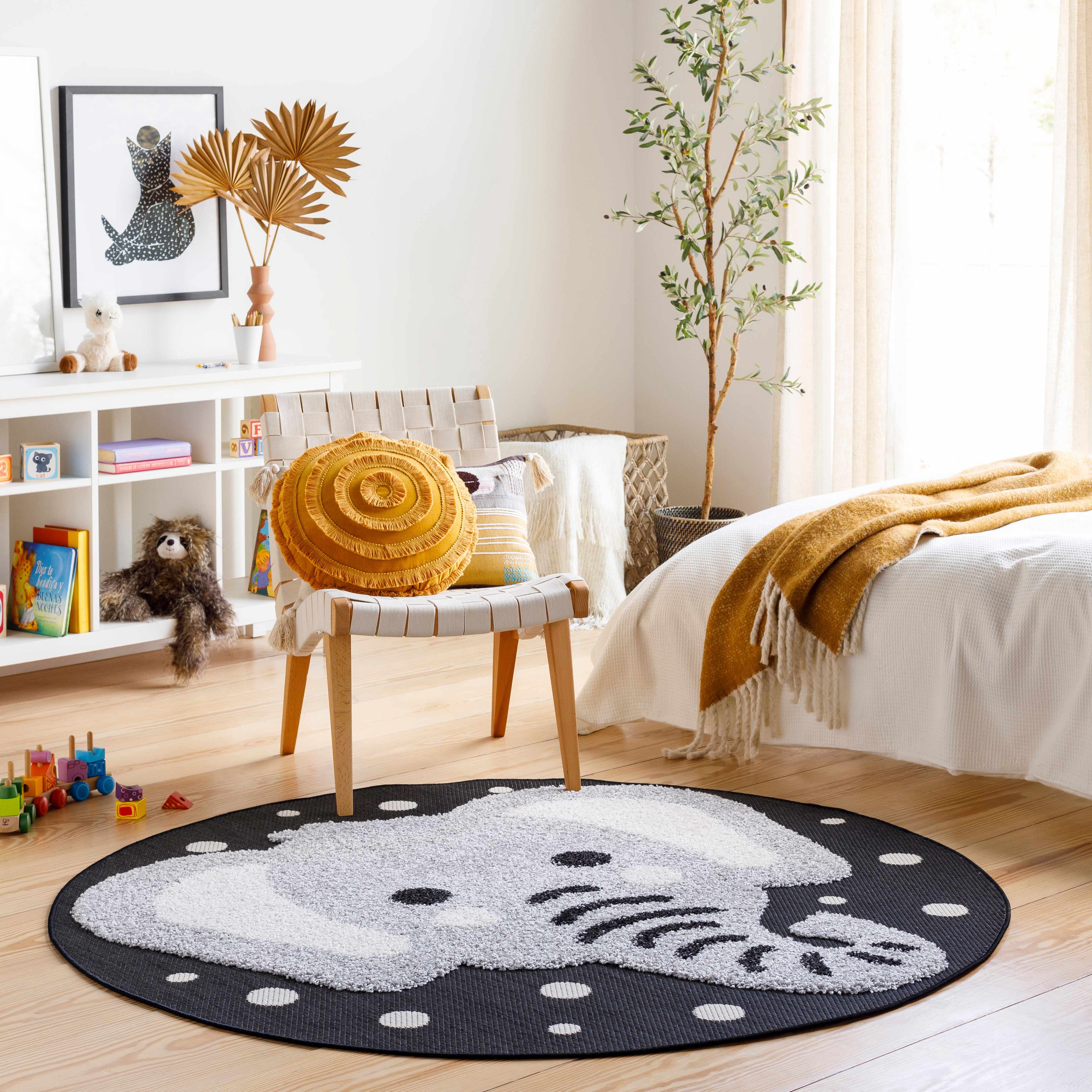 Kids Elephant Animal Print Nursery Area Rug - Clearance - Bibenanova usa