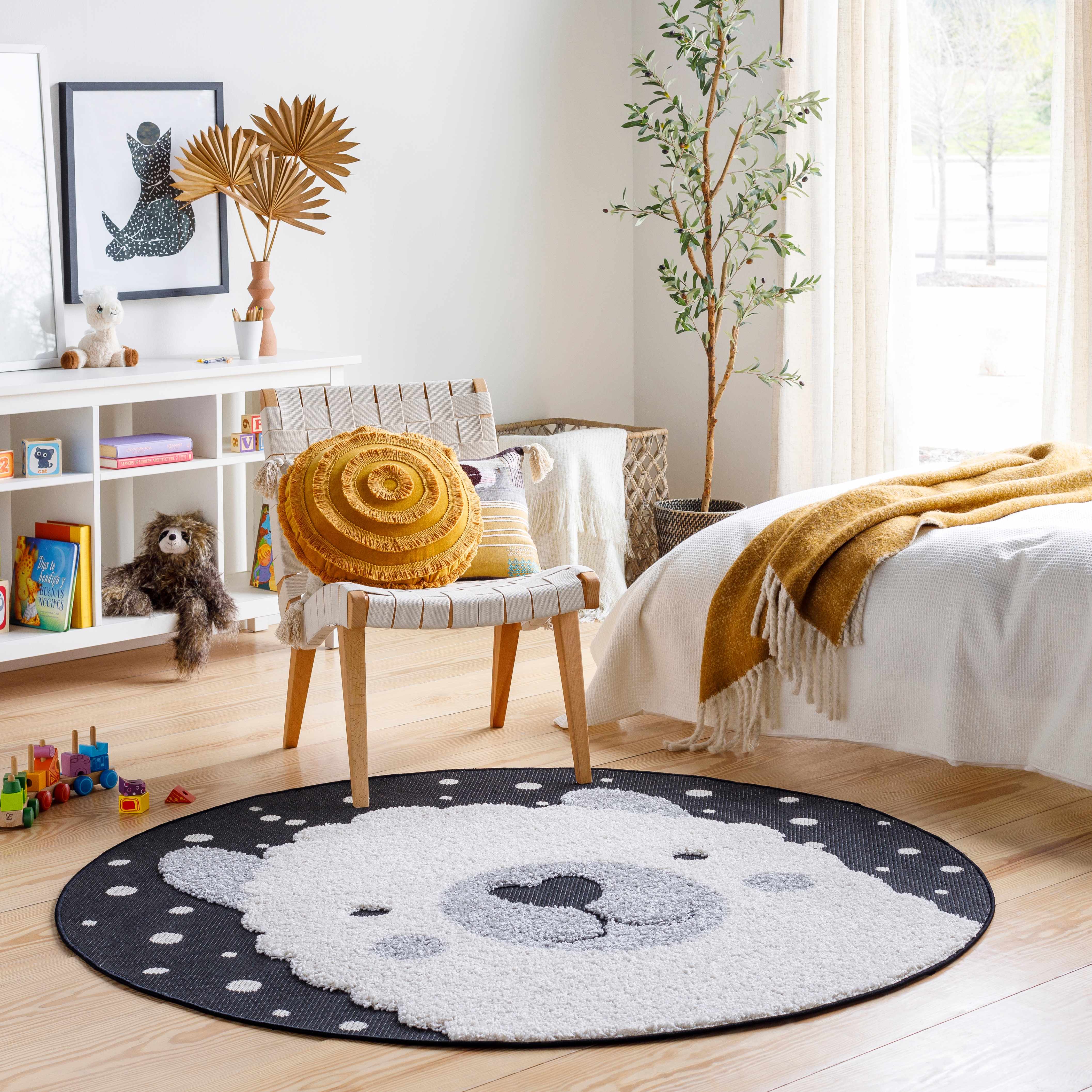 Kids Llama Animal Print Nursery Area Rug - Clearance - Bibenanova usa