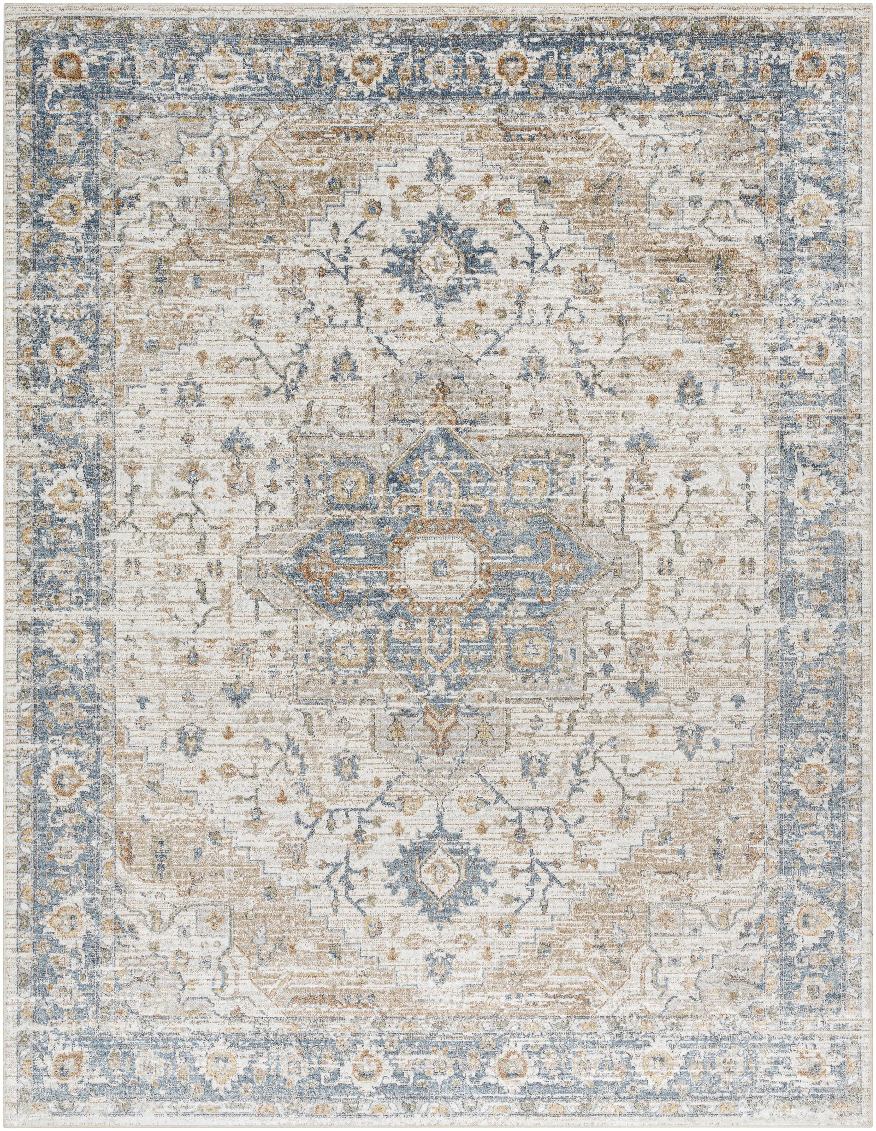 Ezri Flat Pile Washable Rug - Bibenanova usa