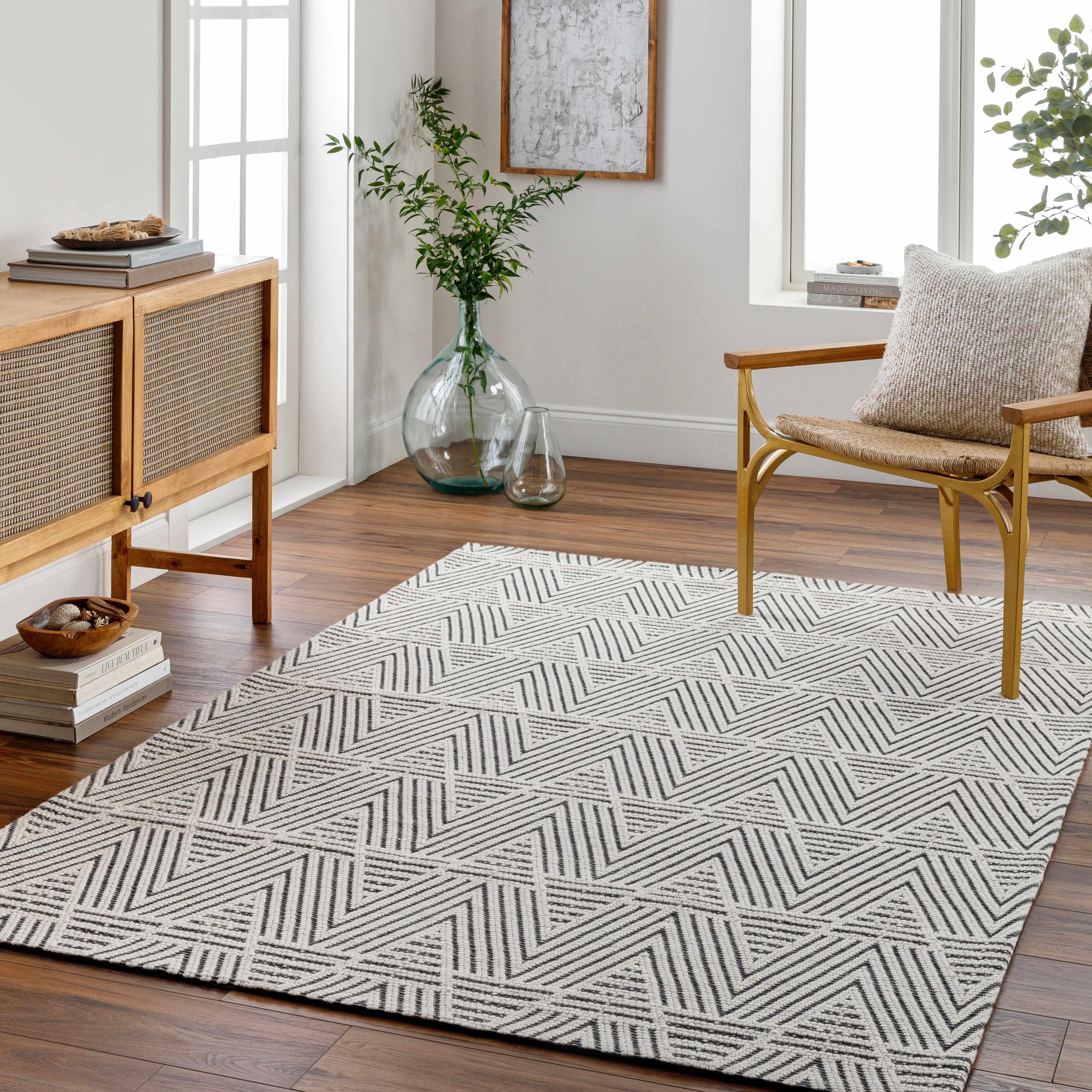 Dawid Wool Area Rug - Bibenanova