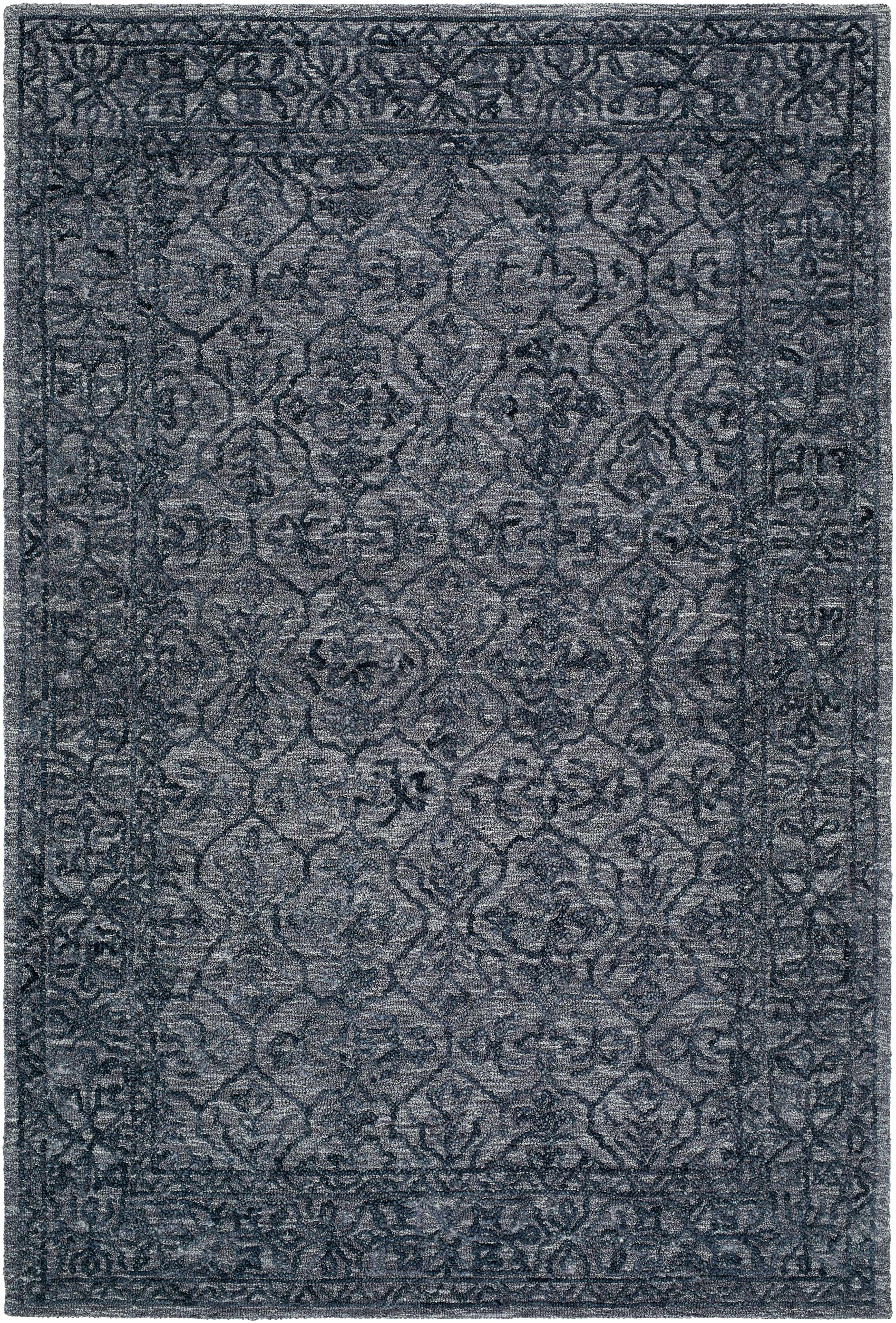Yadid Black Wool Area Rug - Bibenanova