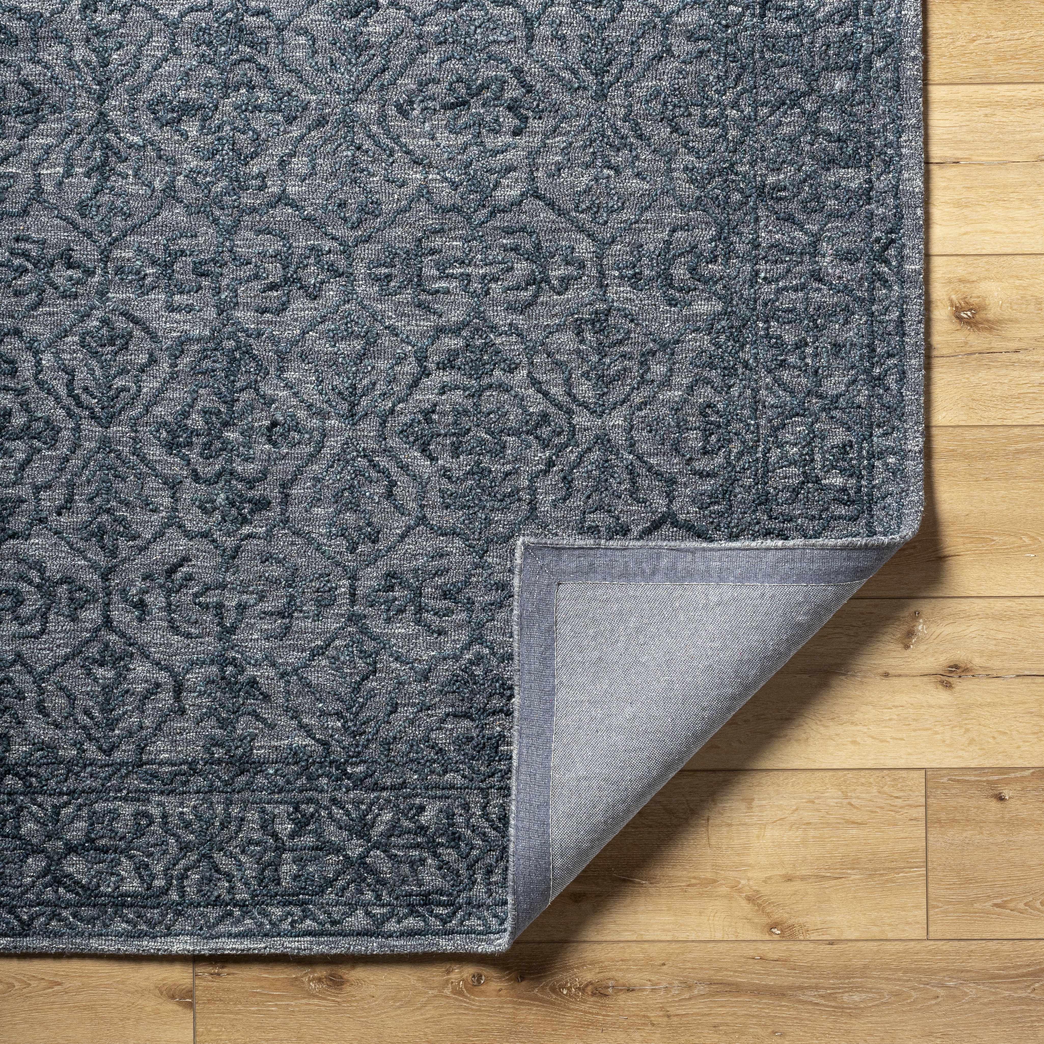 Yadid Black Wool Area Rug - Bibenanova