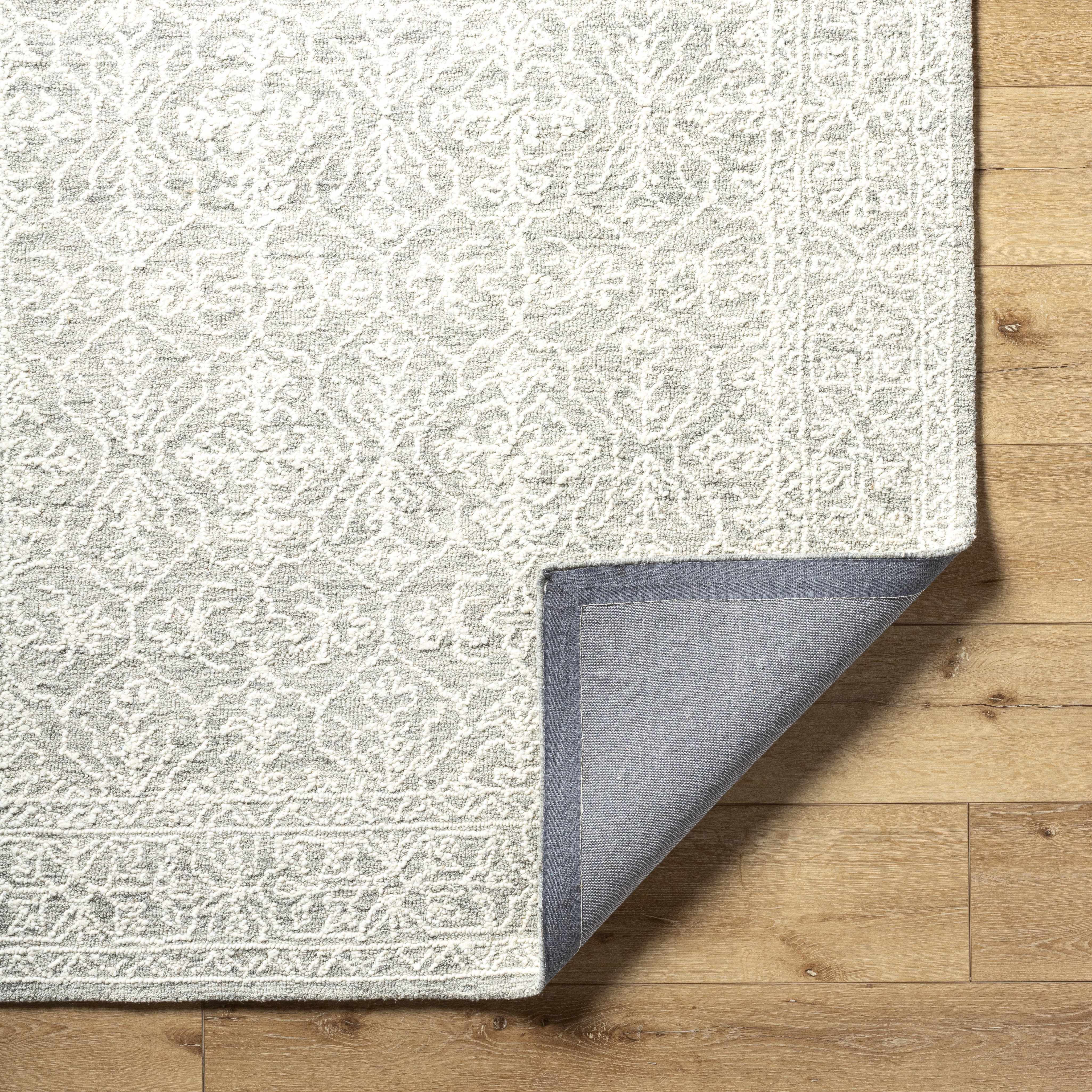 Yadid Gray Wool Area Rug - Bibenanova usa